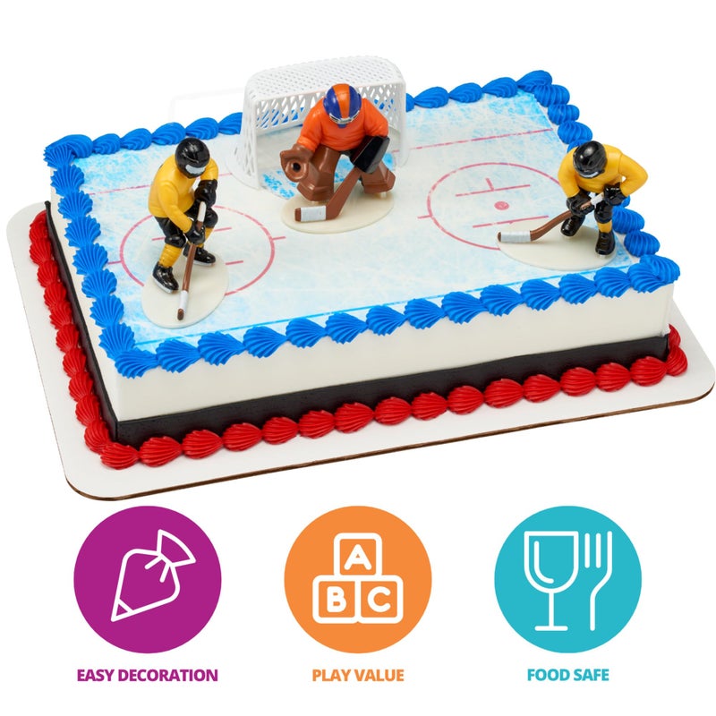 DecoPac Hockey FaceOff DecoSet Cake Decoration - Image 2